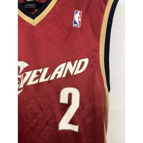Mens adidas Cleveland Cavs Red sleeveless jersey #2 player williams Mens logo - Picture 5 of 8